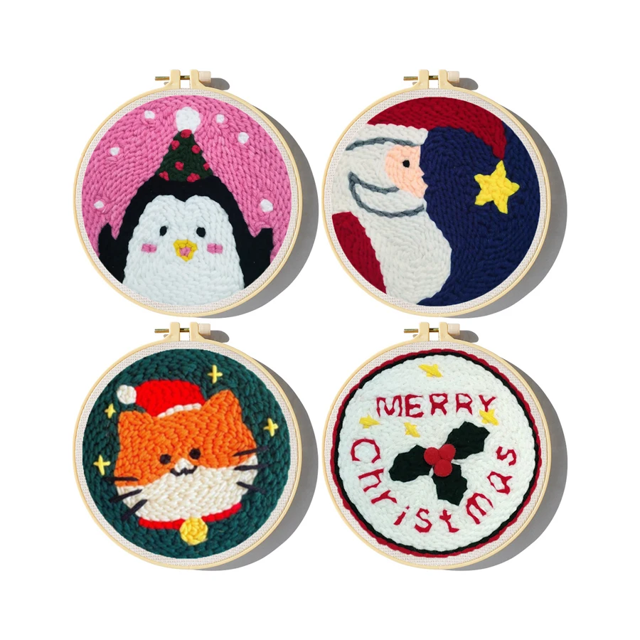 Embroidery Xmas Kits - Kit de bordado de aguja de