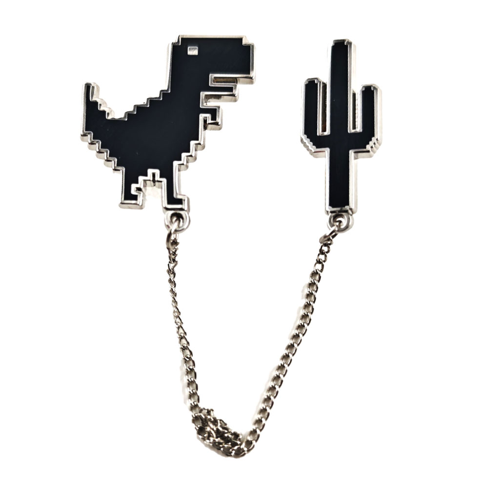 Embroidery Bracelet - Pins de esmalte de dinosaurio T-Rex
