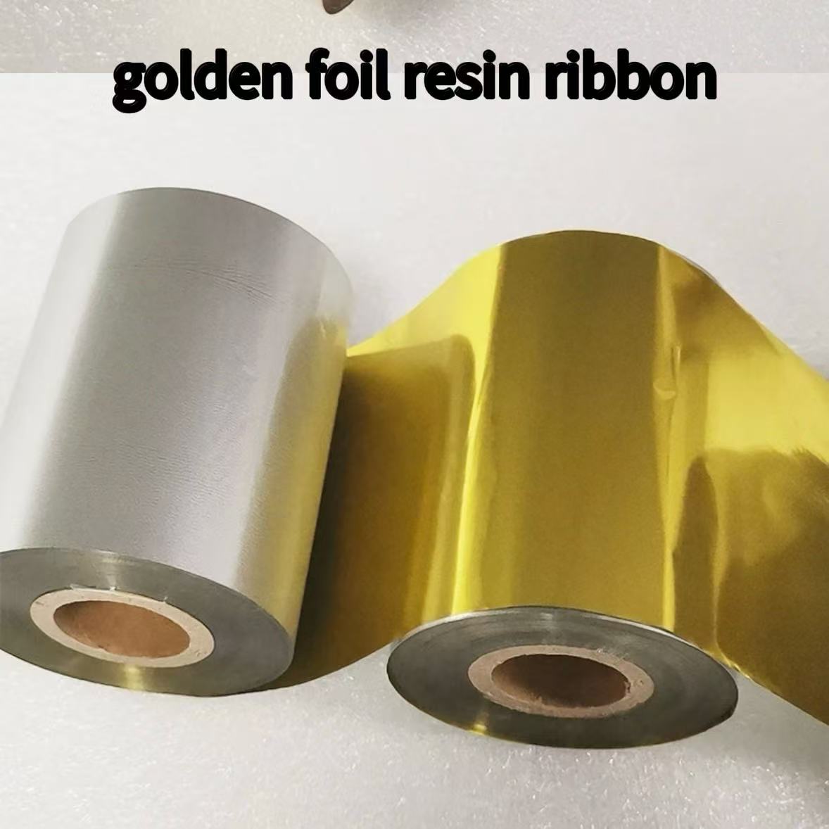 Transfer Paper Carbon - Cinta de resina dorada para bolsas