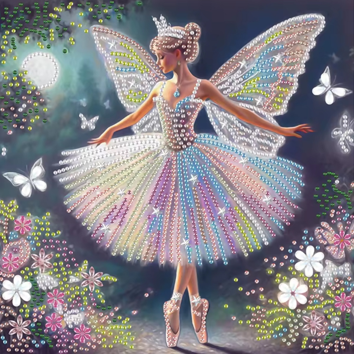 Embroidery Motif - Serie de Patrones de Hadas Mariposas,