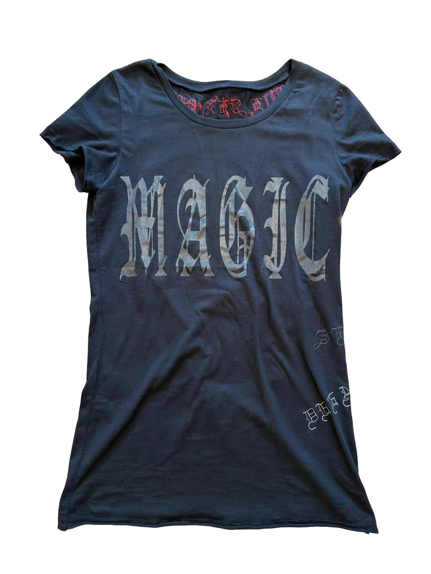 Embroidery Fonts - Camiseta de manga corta con texto