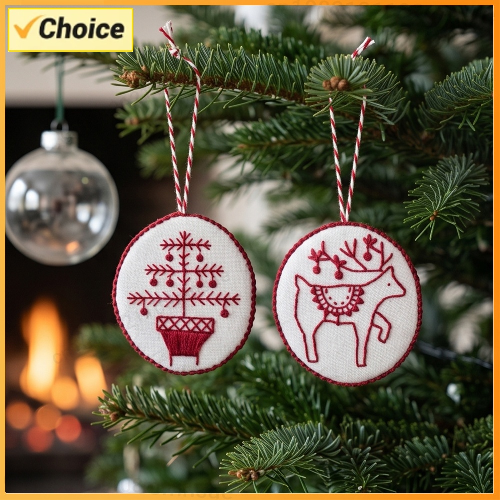 Embroidery Xmas Kits - Kit de Bordado Navideño con Herramientas,