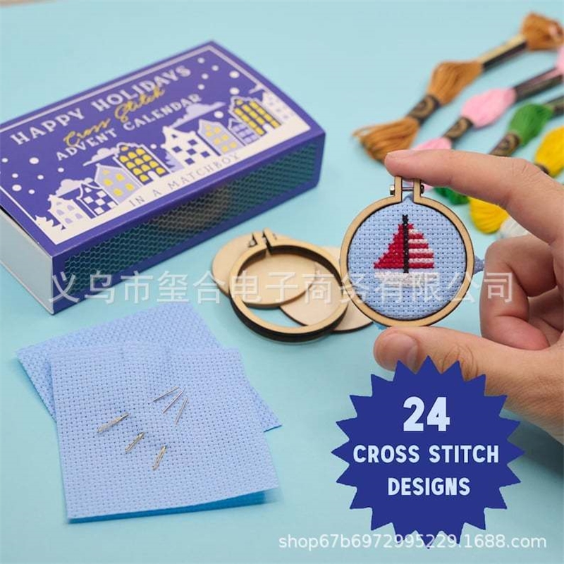 Embroidery Xmas Kits - Kit de calendario de Adviento de