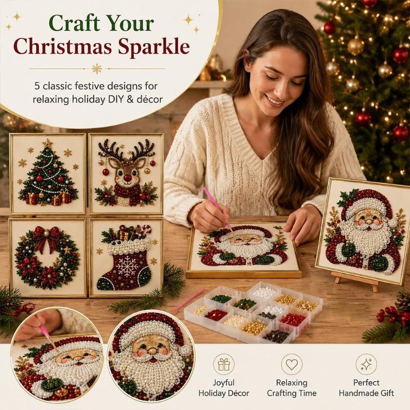1 pieza de decoración de pared - Embroidery Xmas Kits reseña y precio