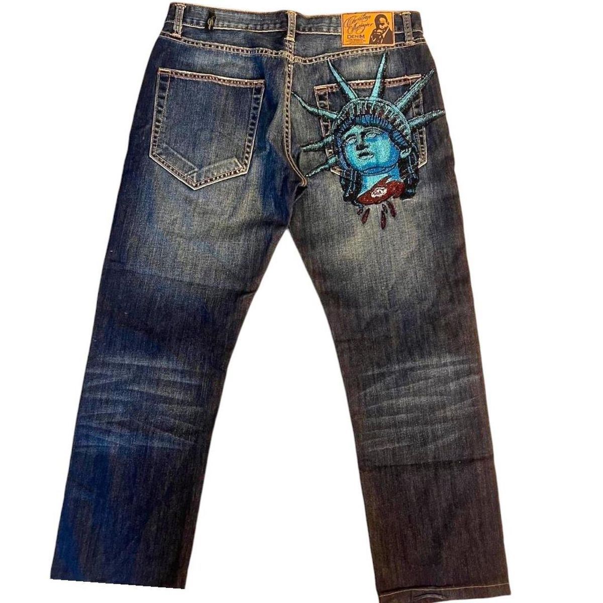 Pantalones Vaqueros Y2k Estilo - Embroidery Jeans Sakura reseña y precio