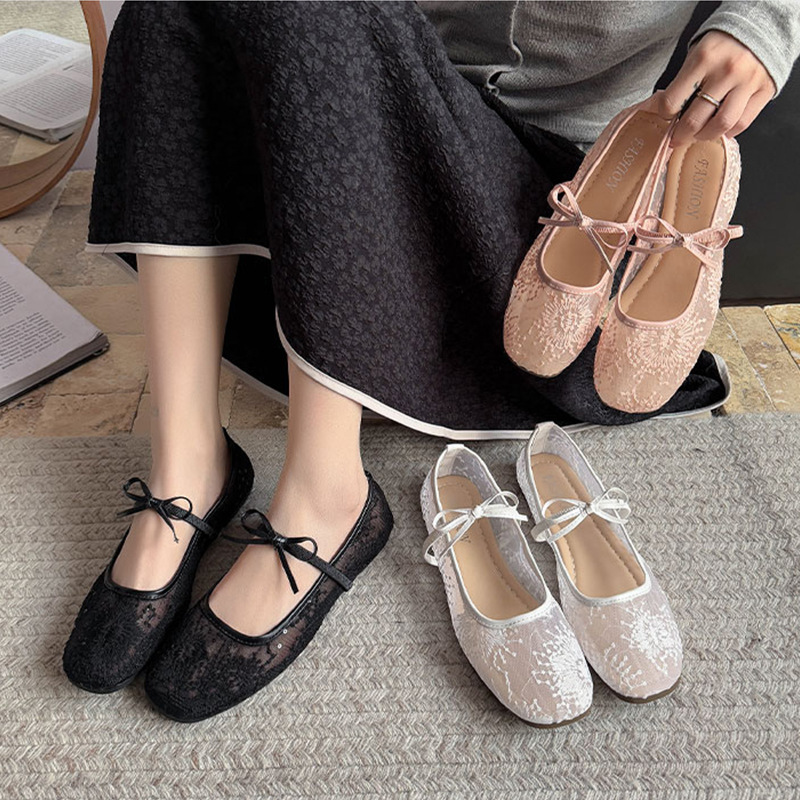 Zapatos planos de Ballet suave - Embroidery Canvas reseña y precio