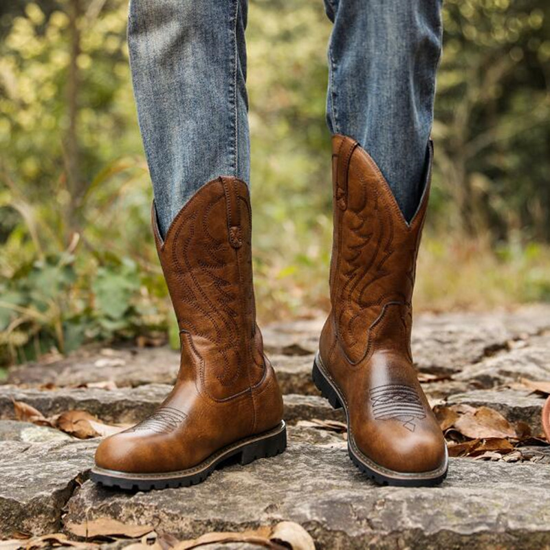 Botas de vaquero góticas de di - Embroidery Canvas reseña y precio