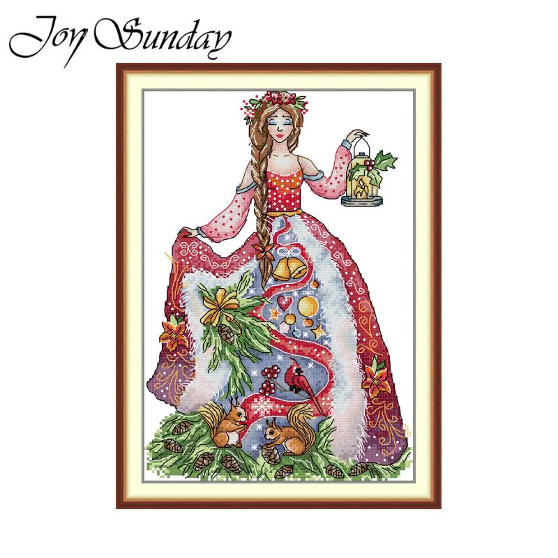 Joy Sunday-Kit de punto de cru - Embroidery Xmas Kits reseña y precio