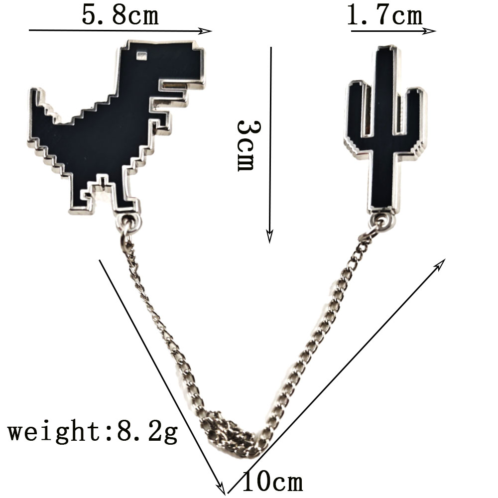 Pins de esmalte de dinosaurio  - Embroidery Bracelet reseña y precio