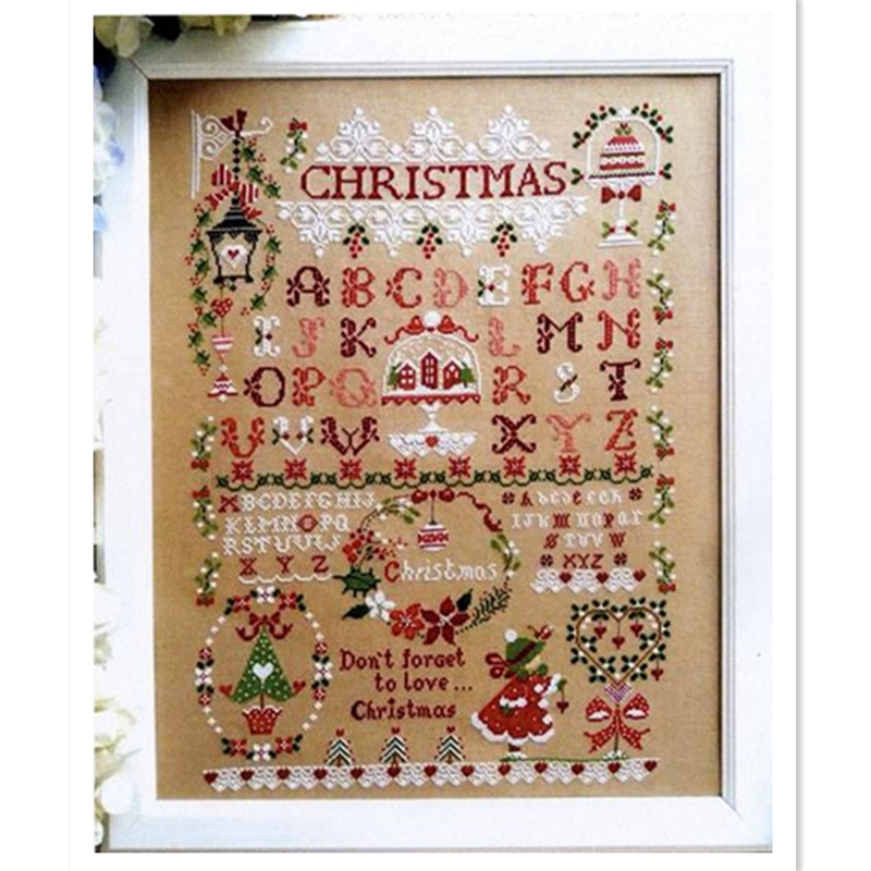 Kit de punto de cruz de niña d - Embroidery Xmas Kits reseña y precio