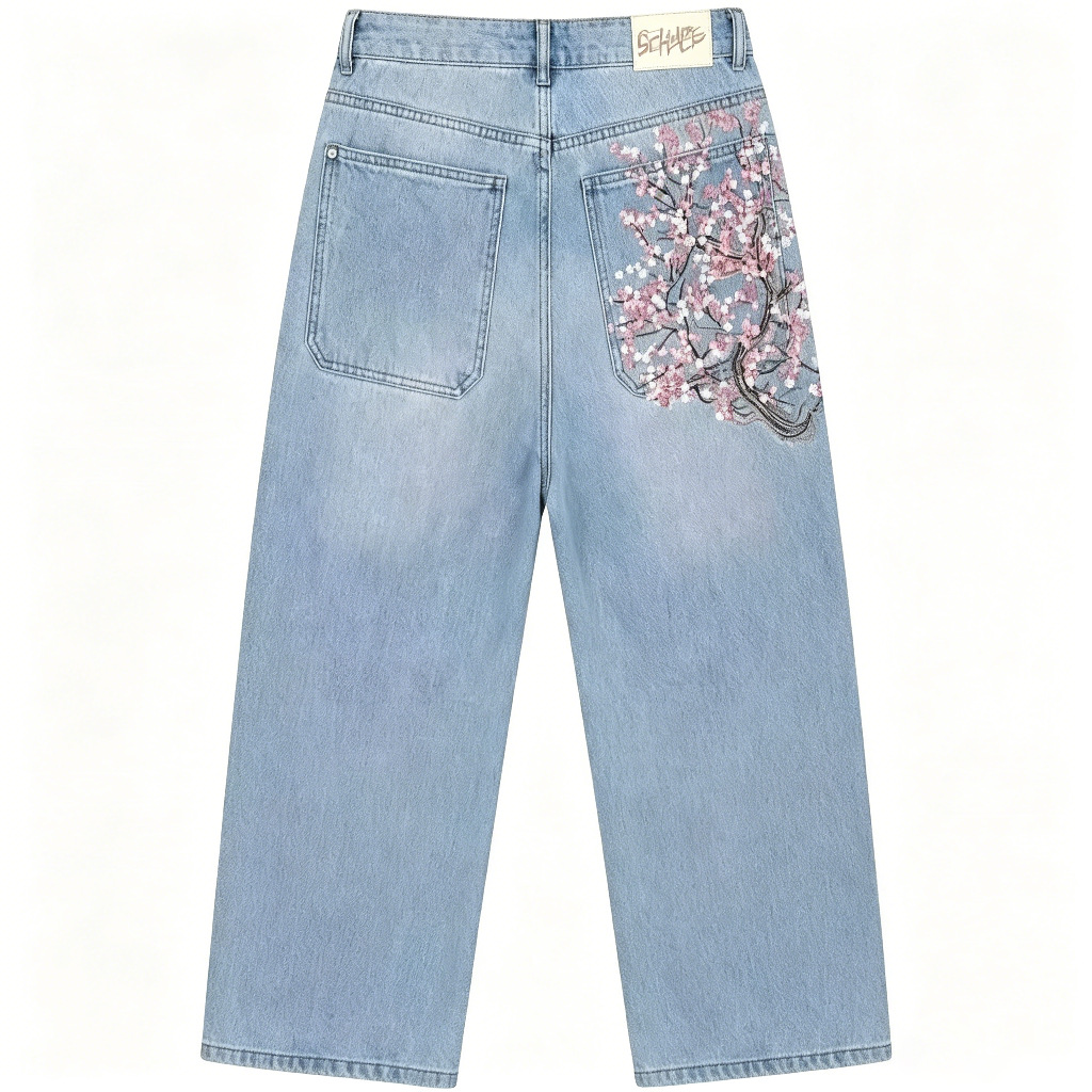 Jeans de Cintura Alta y Pierna - Embroidery Jeans Sakura reseña y precio