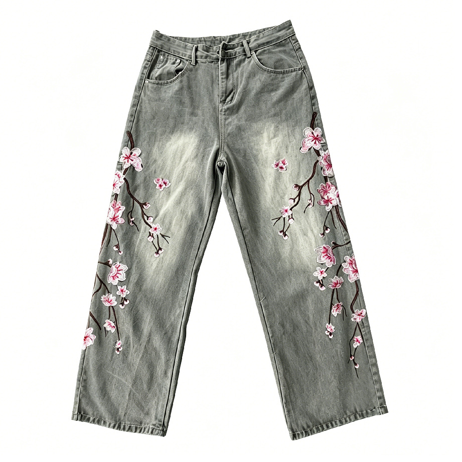 Jeans de Cintura Alta y Pierna - Embroidery Jeans Sakura reseña y precio