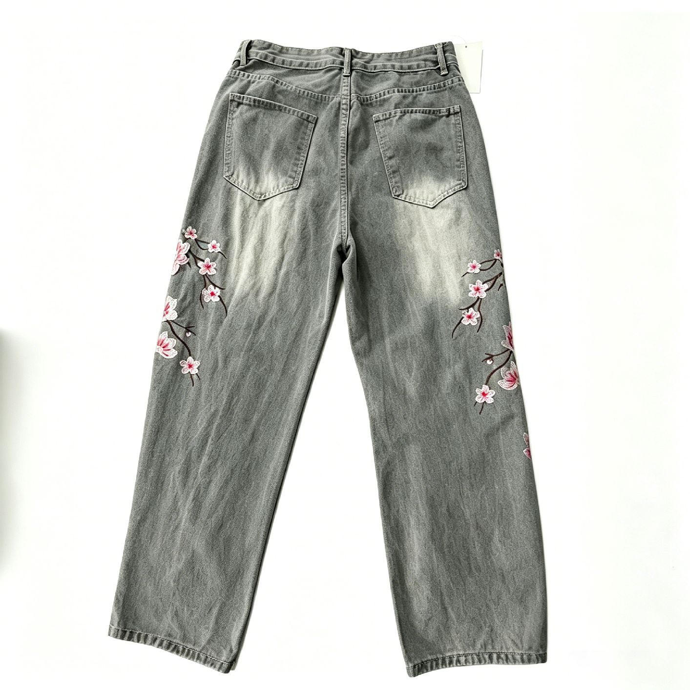 Jeans de Cintura Alta y Pierna - Embroidery Jeans Sakura reseña y precio