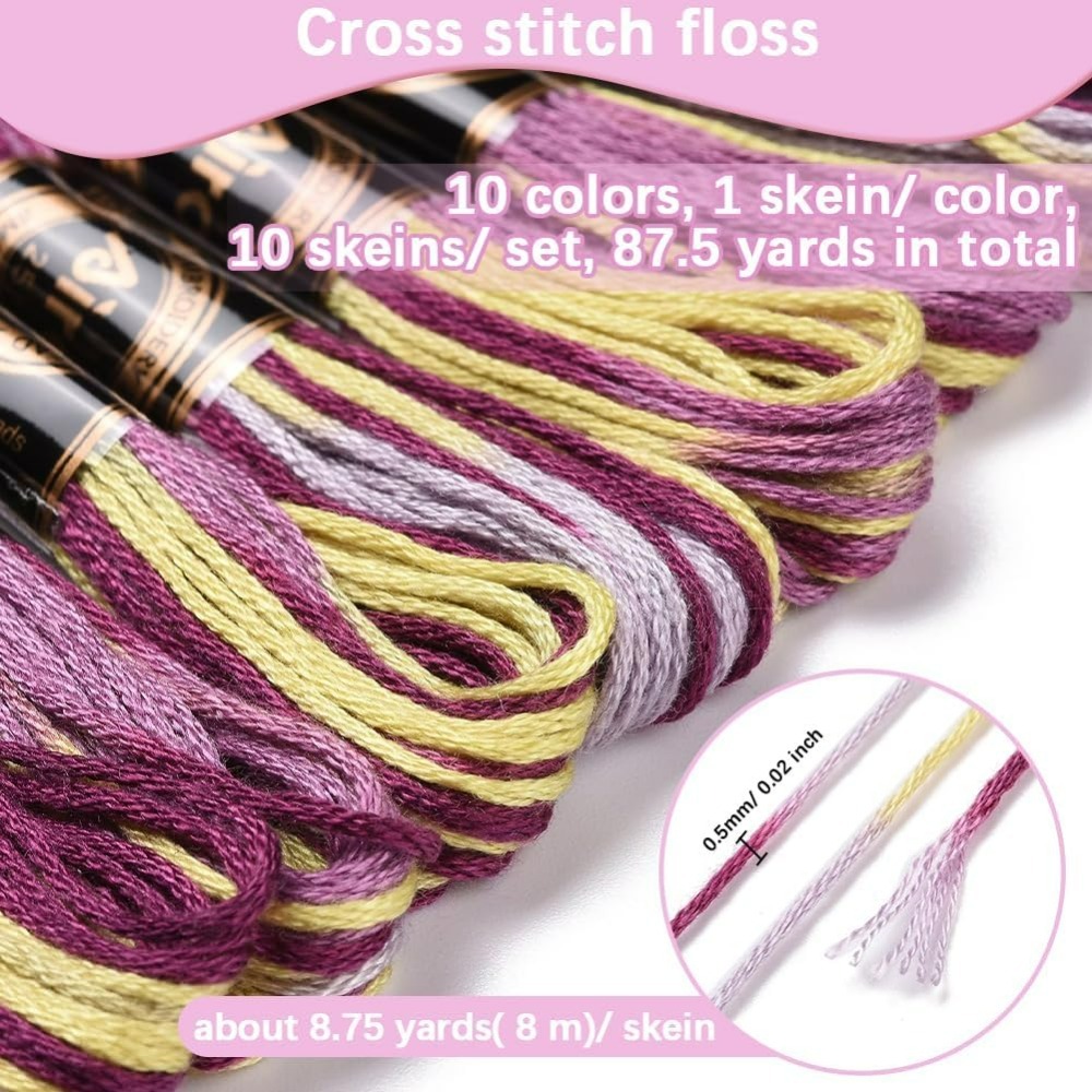 6 hebras de hilo de bordar mor - Embroidery Bracelet reseña y precio