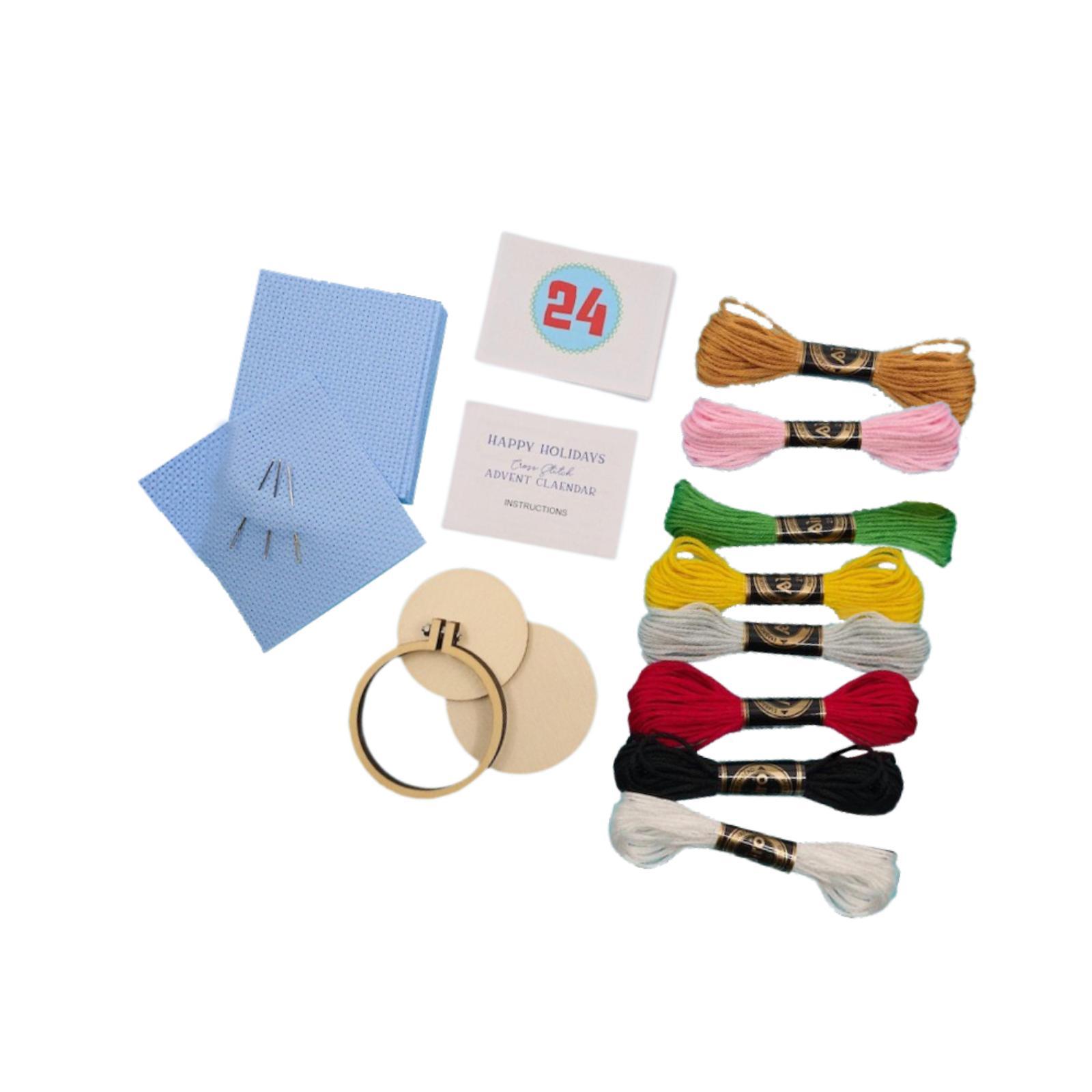 Kit de puntada navideña, calen - Embroidery Xmas Kits reseña y precio