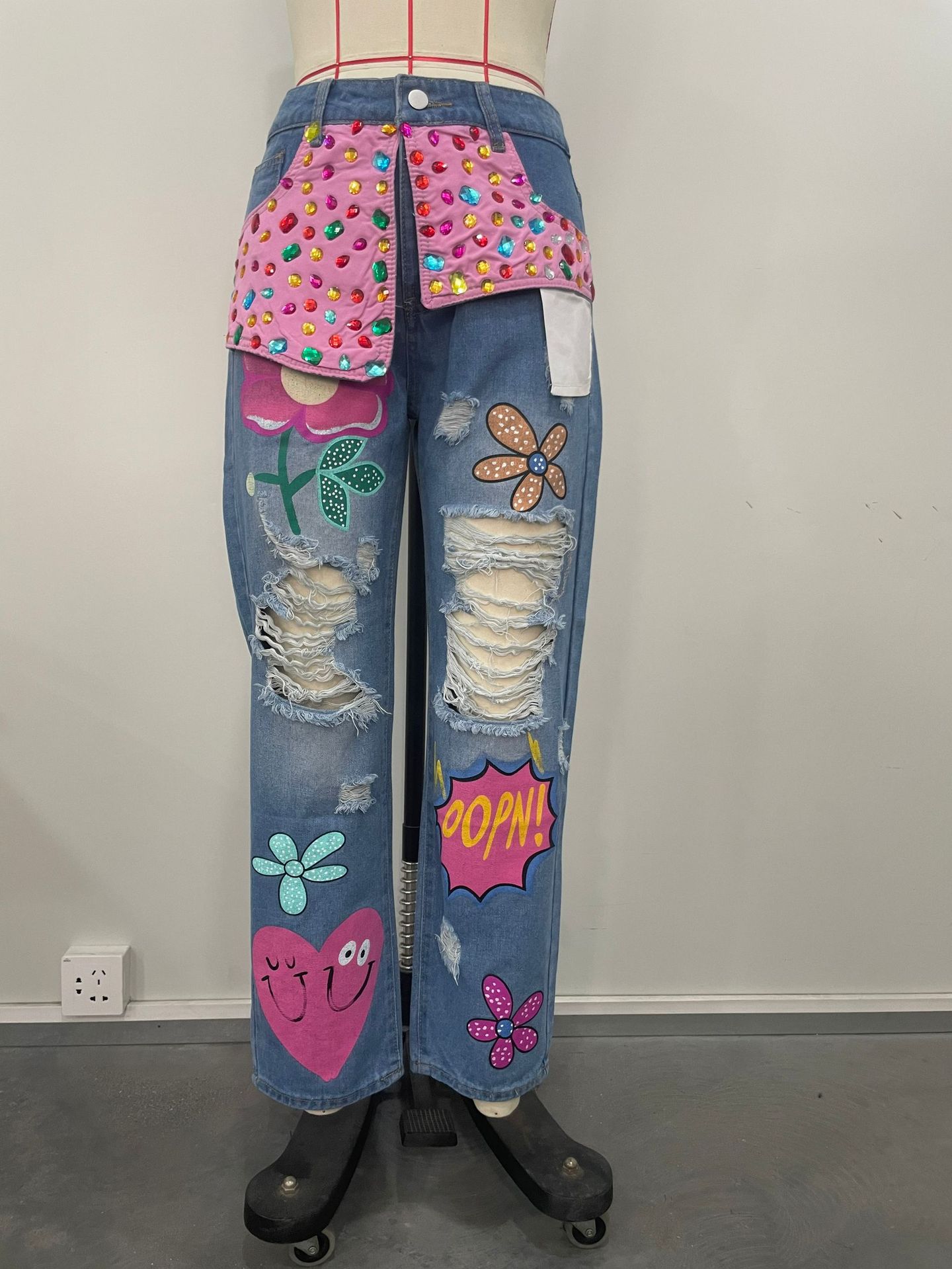 Pantalones vaqueros elegantes  - Embroidery Jeans Sakura reseña y precio