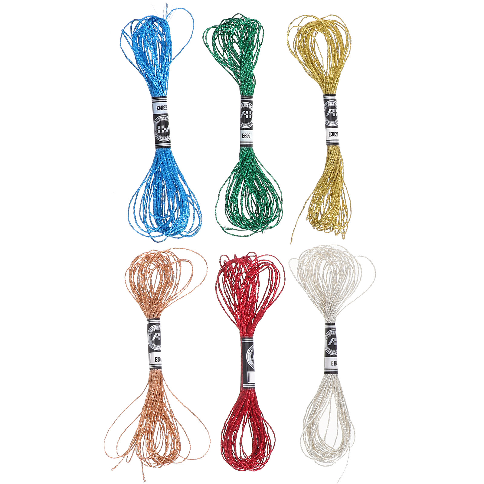 6 Piezas de Hilo Metálico de L - Embroidery Bracelet reseña y precio