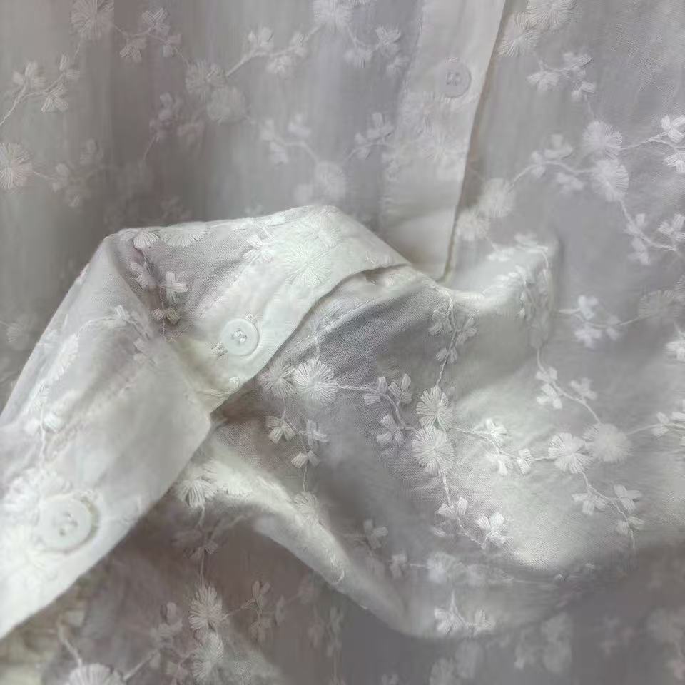 Blusa de encaje bordada para m - Embroidery Eyelet reseña y precio
