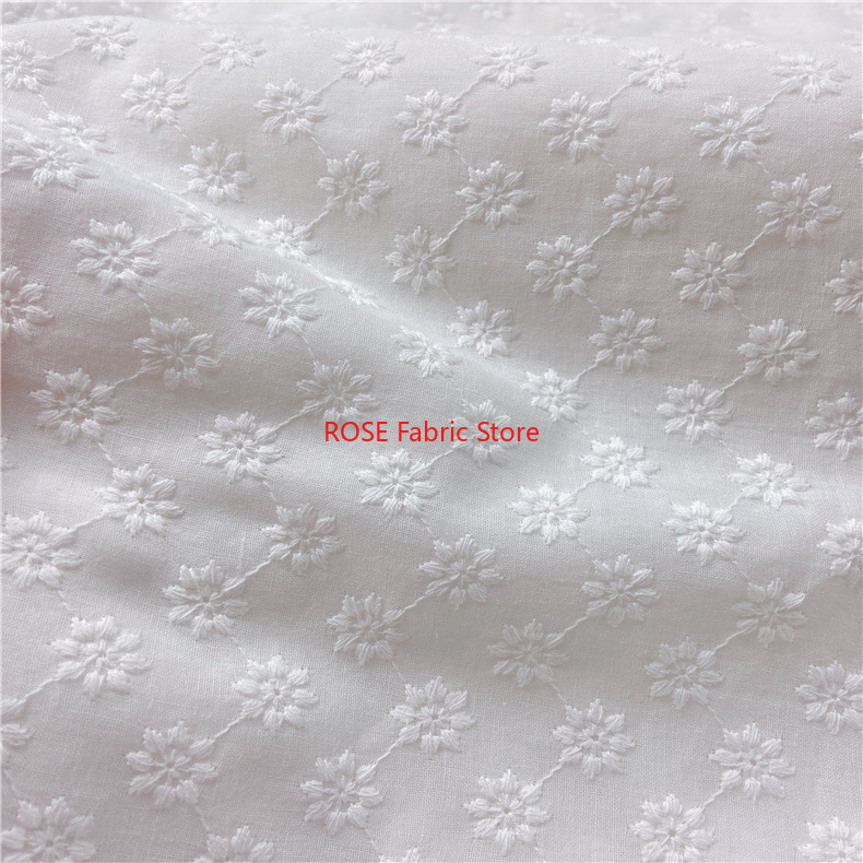 Tela con ojales bordados de al - Embroidery Eyelet reseña y precio