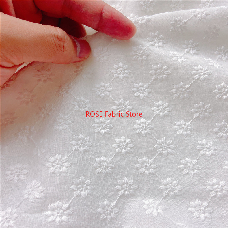 Tela con ojales bordados de al - Embroidery Eyelet reseña y precio