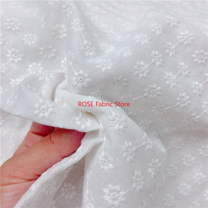 Tela con ojales bordados de al - Embroidery Eyelet reseña y precio