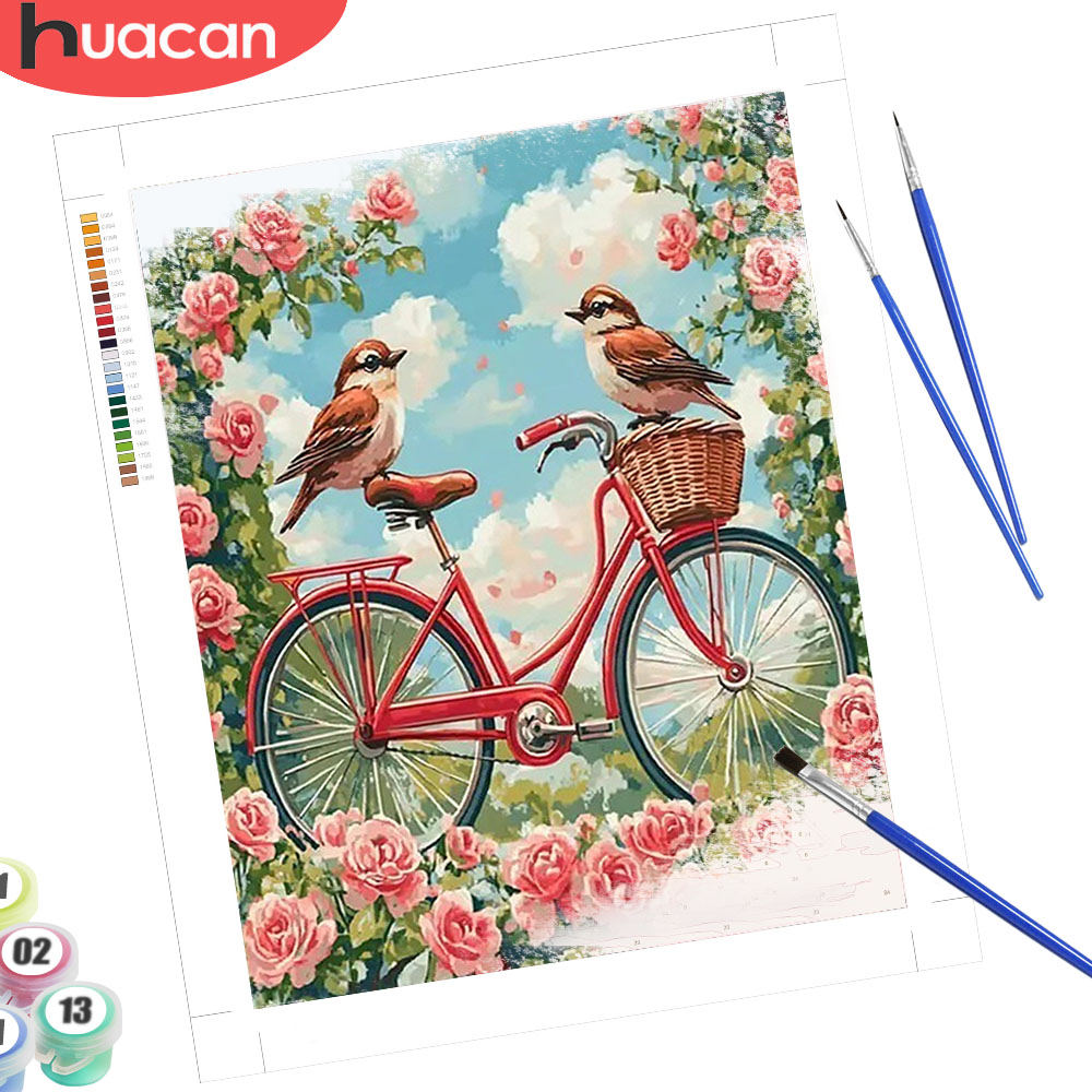 HUACAN Pintura por Números DIY - Embroidery Translate reseña y precio