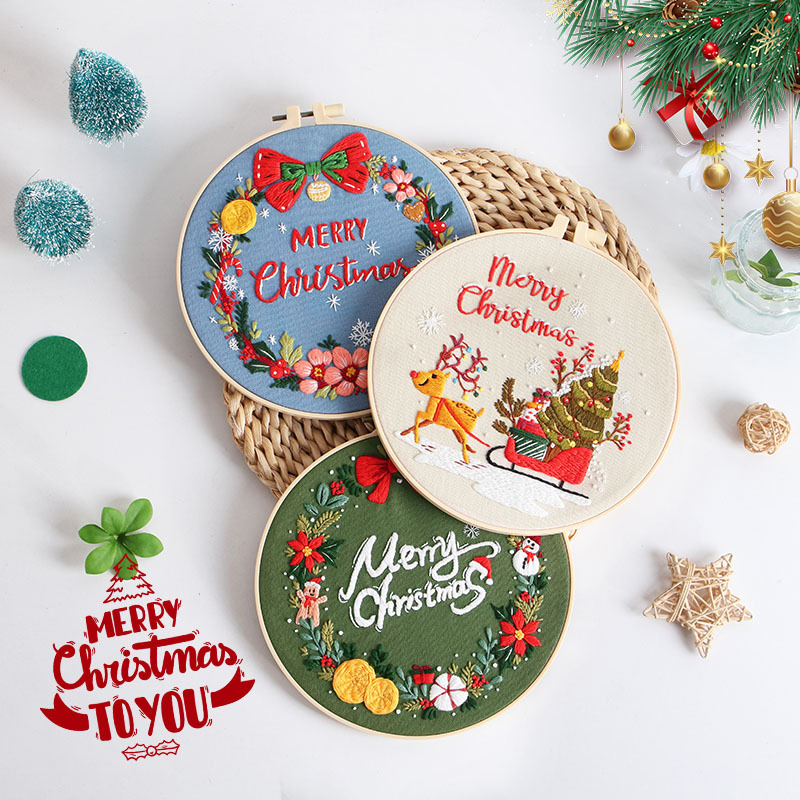 Kit de bordado artesanal de Fe - Embroidery Xmas Kits reseña y precio