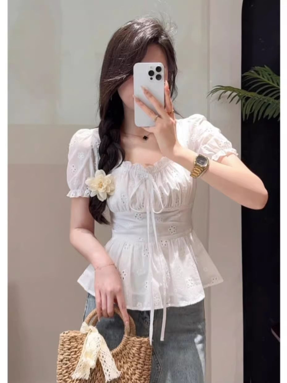 Blusa Blanca Estilo Cottagecor - Embroidery Eyelet reseña y precio