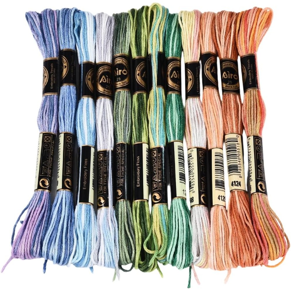 12 rollos de hilo de bordar de - Embroidery Bracelet reseña y precio