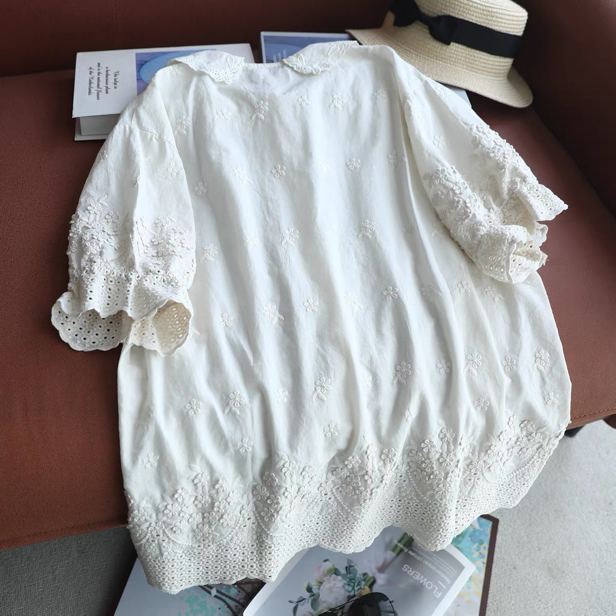 Blusa de Mujer 2026 con Cuello - Embroidery Eyelet reseña y precio