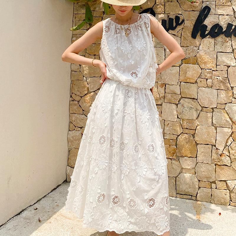 Blusa estilo bohemio francés c - Embroidery Eyelet reseña y precio