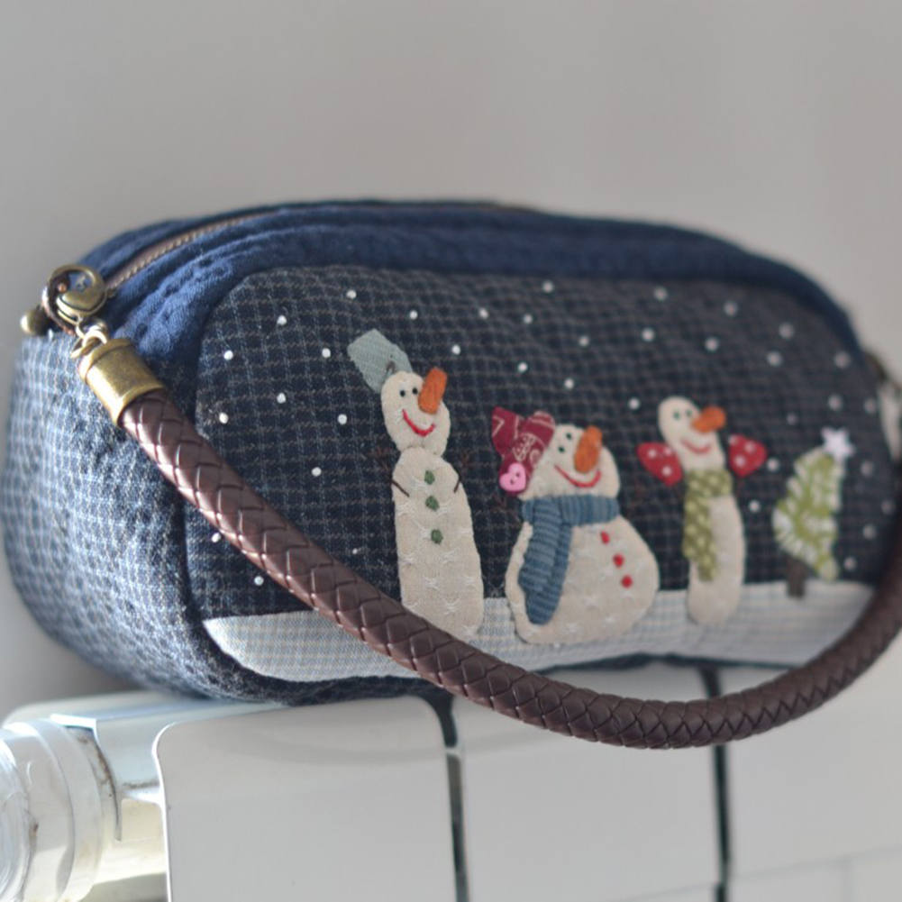 DIY bolso de hombro de nieve p - Embroidery Xmas Kits reseña y precio