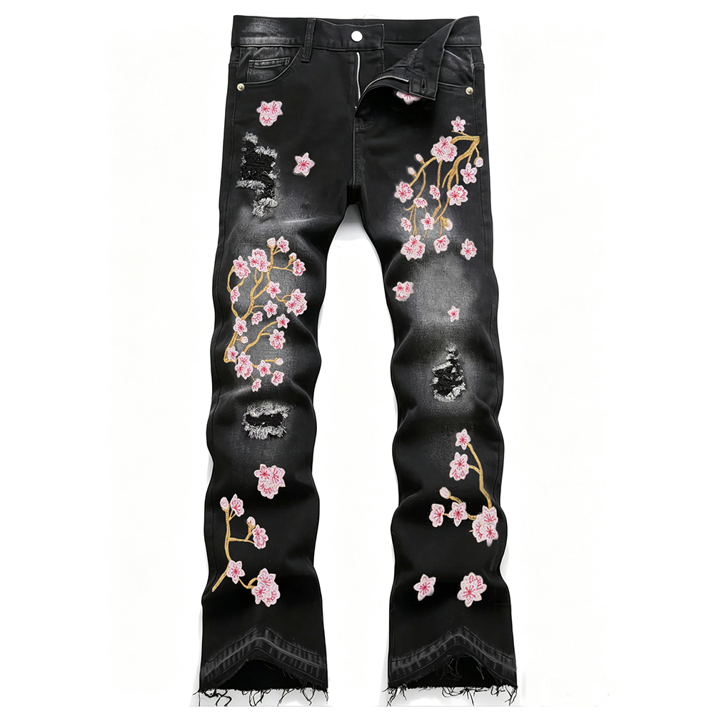 Vaqueros de mezclilla elástico - Embroidery Jeans Sakura reseña y precio
